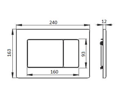 Кнопка смыва Boheme Shine Gun Metall 650-SGM