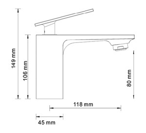 Смеситель для раковины WasserKraft Alme 1503