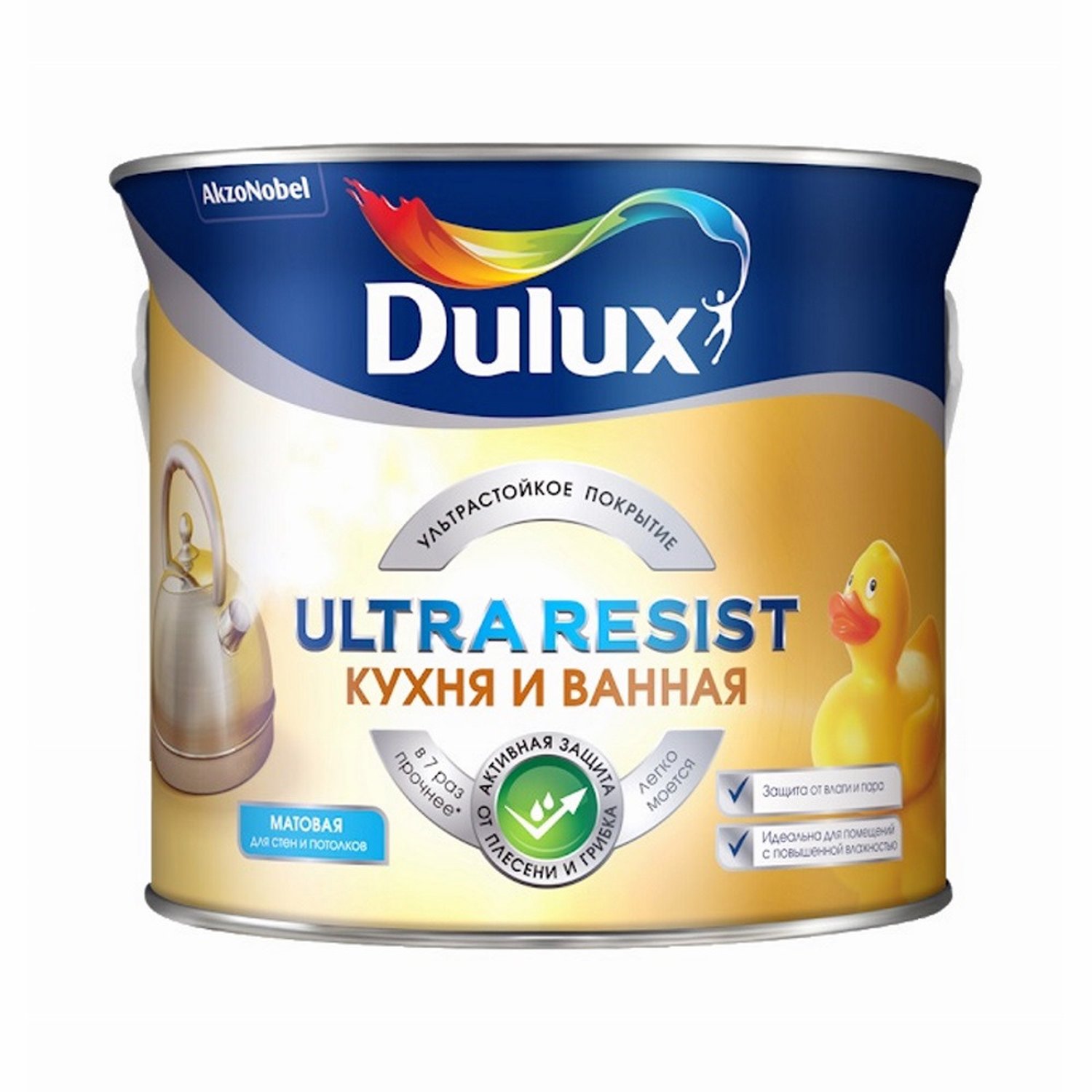 Краска Dulux Ultra Resist для ванны и кухни латексная