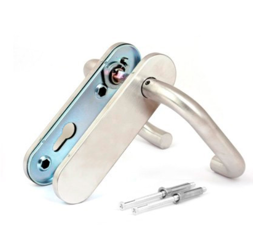 Дверная ручка на планке Apecs HP-O-1303-INOX (B2B)