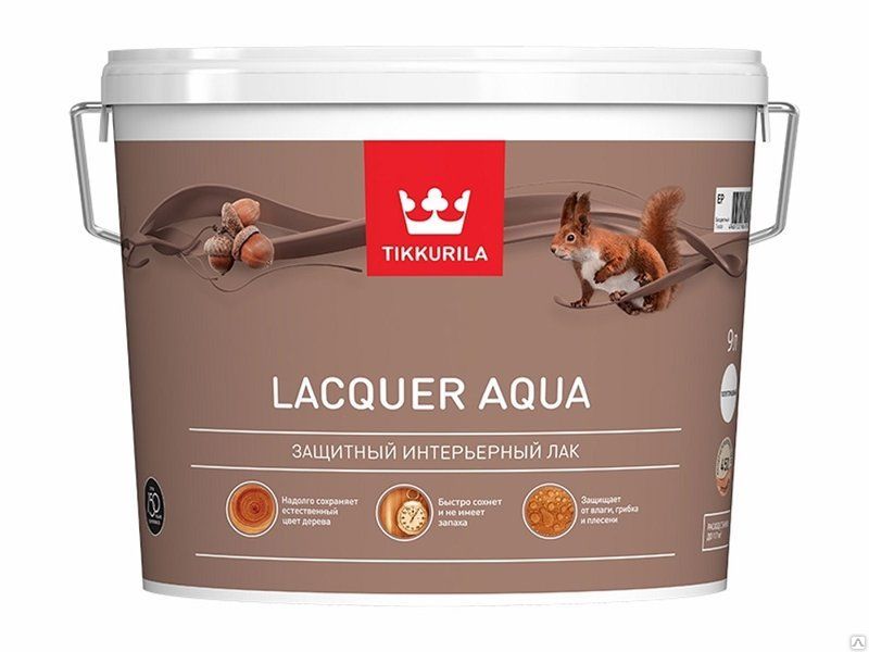 Лак Tikkurila Euro Lacquer Aqua антисептирующий водный матовый