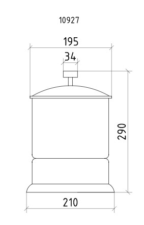 Ведро Boheme ROYAL CRISTAL 10927-BR