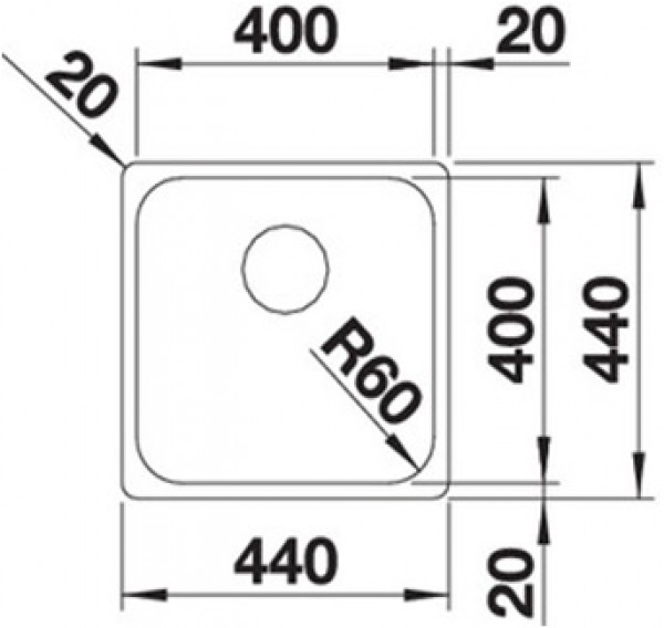 Кухонная мойка Blanco Supra 400-IF