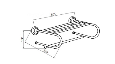 Держатель для полотенца Boheme BRILLANTE 10449