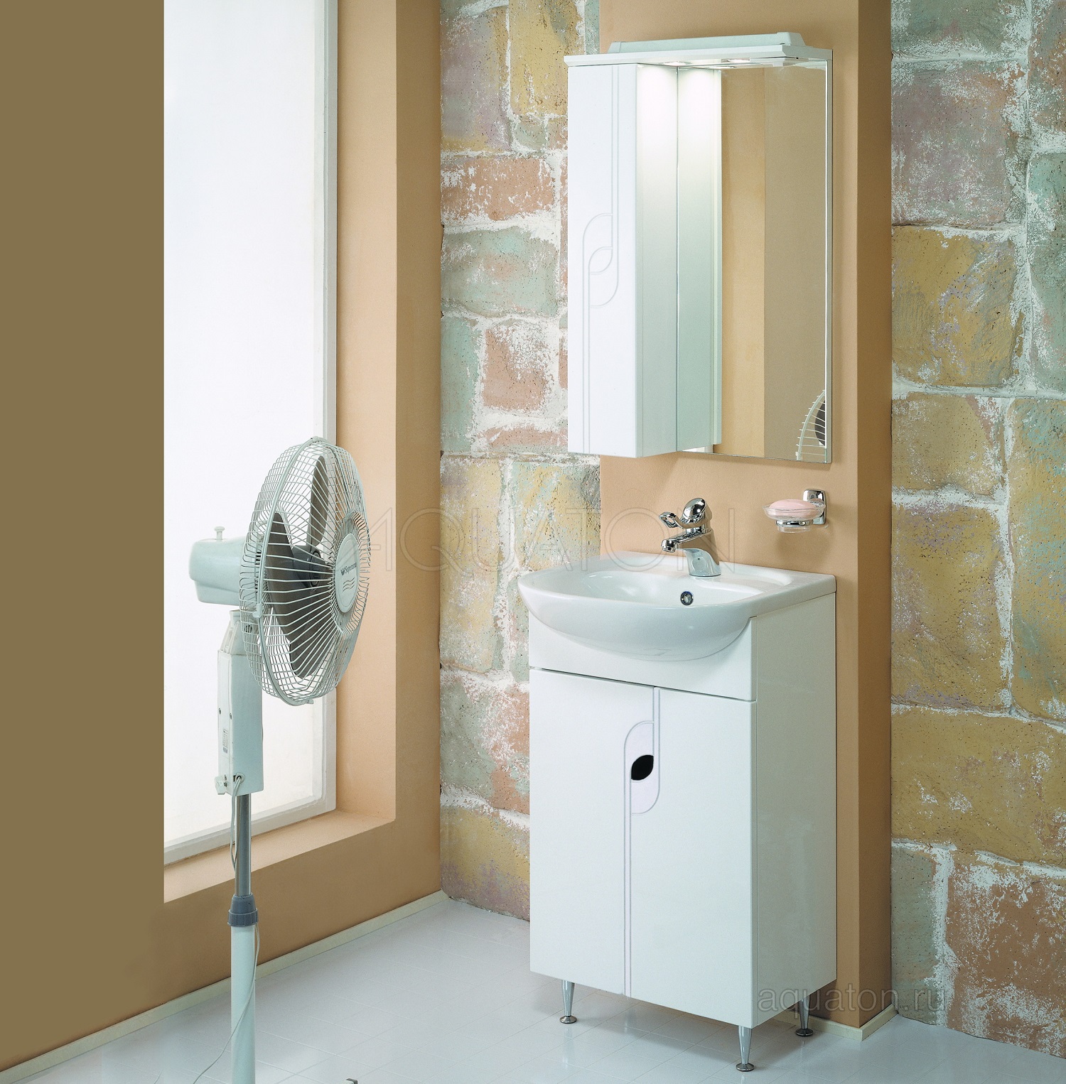 Зеркало-шкаф Aquaton "Панда 50" L белый