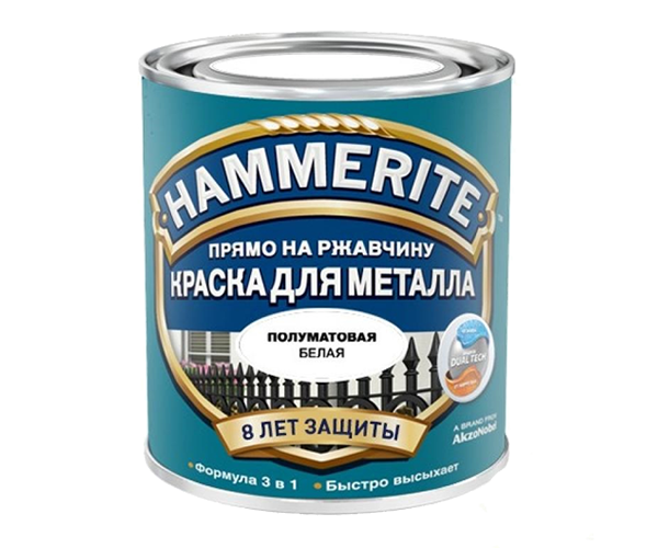Краска Hammerite для металлических поверхностей алкидная полуматовая
