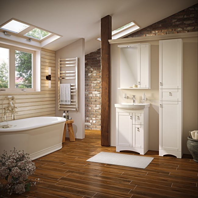 Тумба с раковиной Runo "Мерида 60"