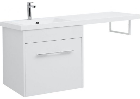 Тумба с раковиной Aquanet "Августа 120" L белая