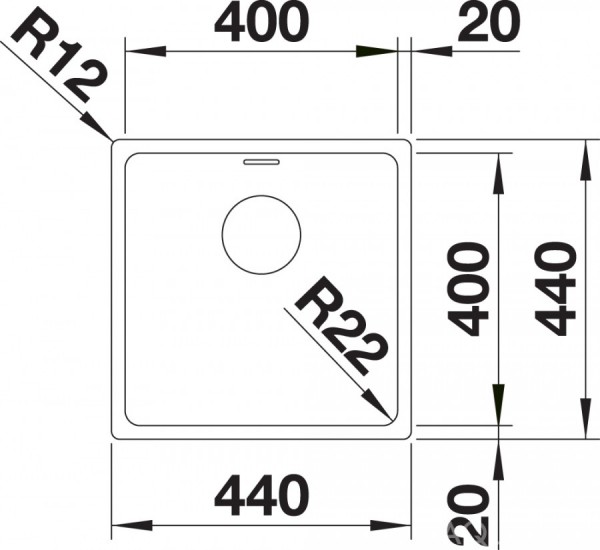 Кухонная мойка Blanco Andano 400-IF Infino