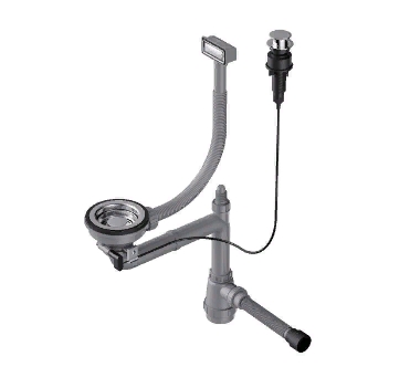 Арматура для одночашевых моек с прямоугольным переливом WK-1-А-IN