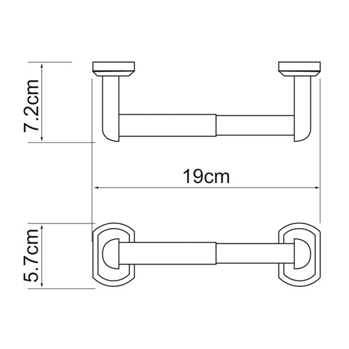 Держатель туалетной бумаги WasserKraft Oder K-3022