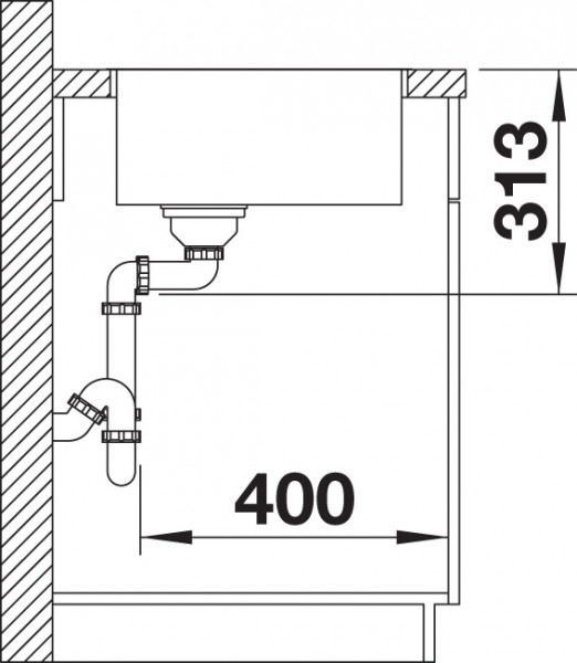 Кухонная мойка Blanco Subline 500-IF SteelFrame