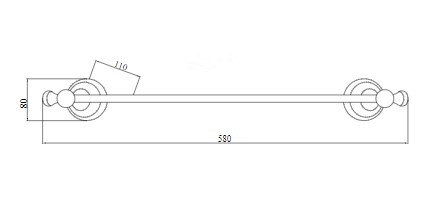 Держатель для полотенца Boheme PROVANSE 10802