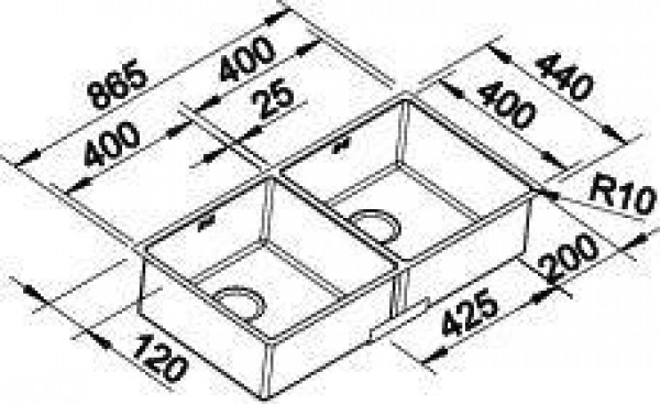 Кухонная мойка Blanco Zerox 400/400-IF-N