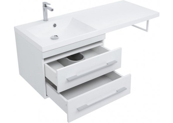 Тумба с раковиной Aquanet "Нота 120" L белая