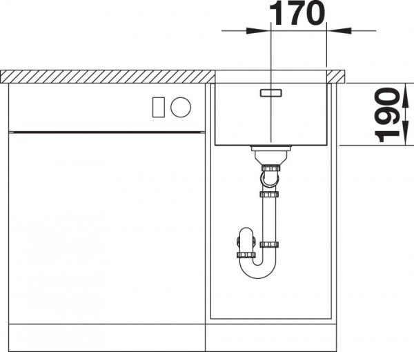 Кухонная мойка Blanco Andano 340-U Infino
