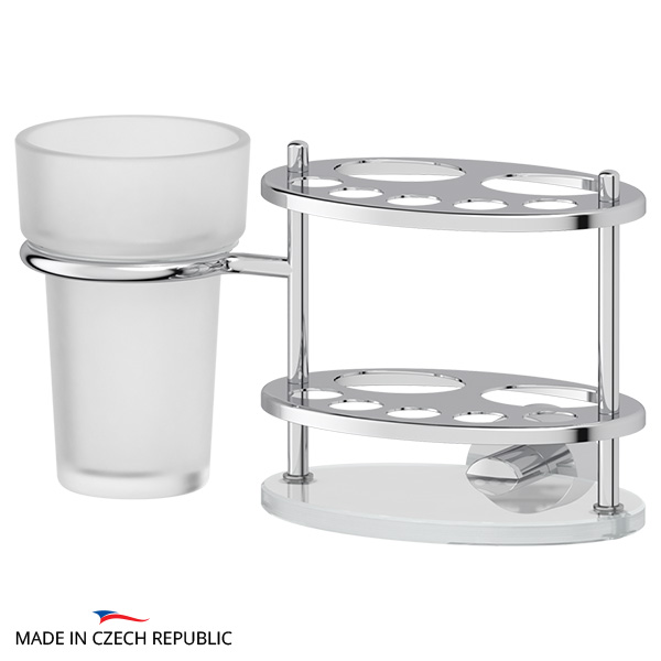 Держатель зубных щеток и пасты со стаканом FBS Nostalgy NOS 061