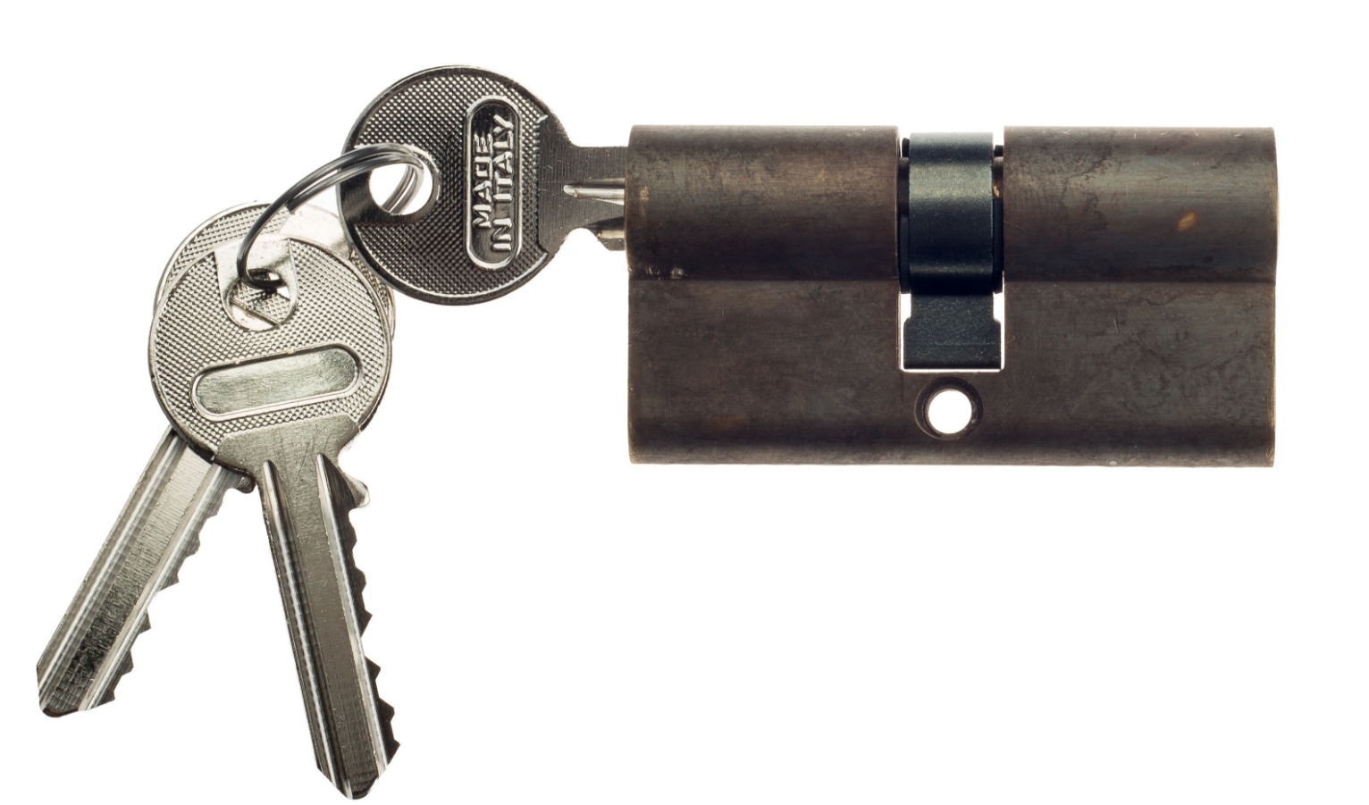 Цилиндровый механизм Venezia 25/10/25 матовая бронза ключ-ключ