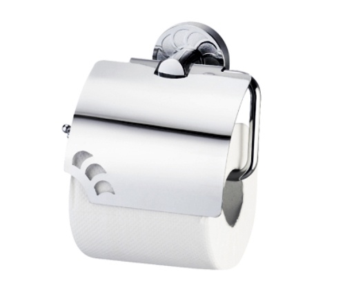 Держатель туалетной бумаги с крышкой WasserKraft Isen K-4025