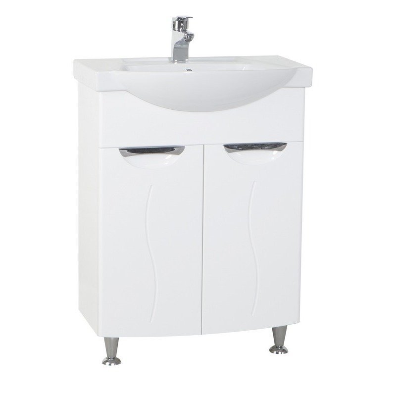 Тумба с раковиной Bellezza "Глория 65" белая 