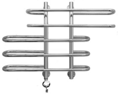 Полотенцесушитель электрический PRIOFORM Грация-33 60х60 хром справа тэн MEG