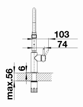 Смеситель для кухни Blanco Catris-S Flexo