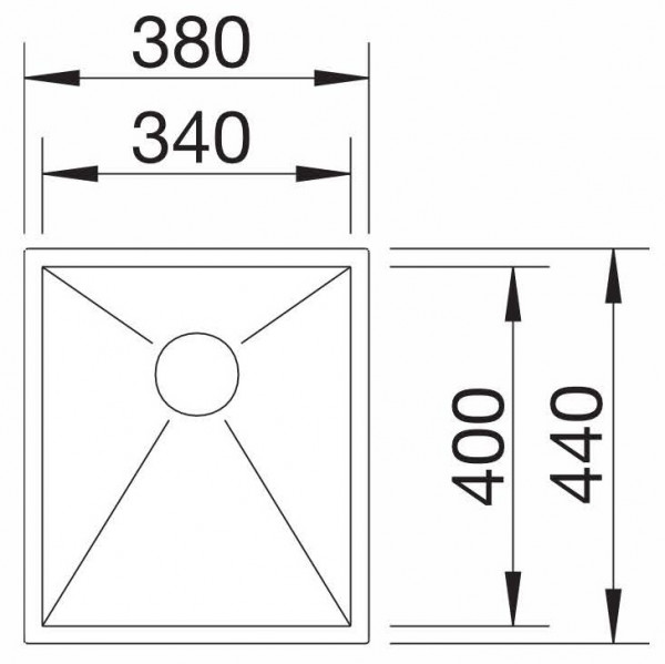 Кухонная мойка Blanco Zerox 340-IF-N