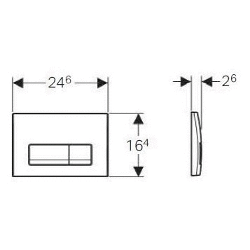 Кнопка смыва Geberit Delta 51