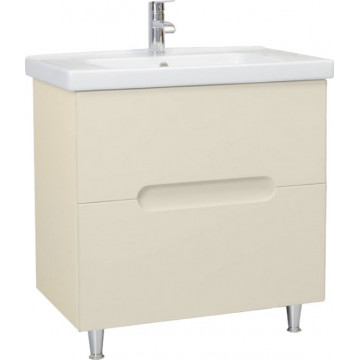 Тумба с раковиной Bellezza "Андрэа 80" белая,бежевая