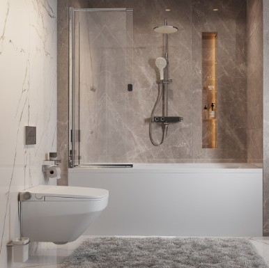 Комплект мебели для ванной комнаты с ванной и унитазом AM.PM Inspire 2.0 UK50SD