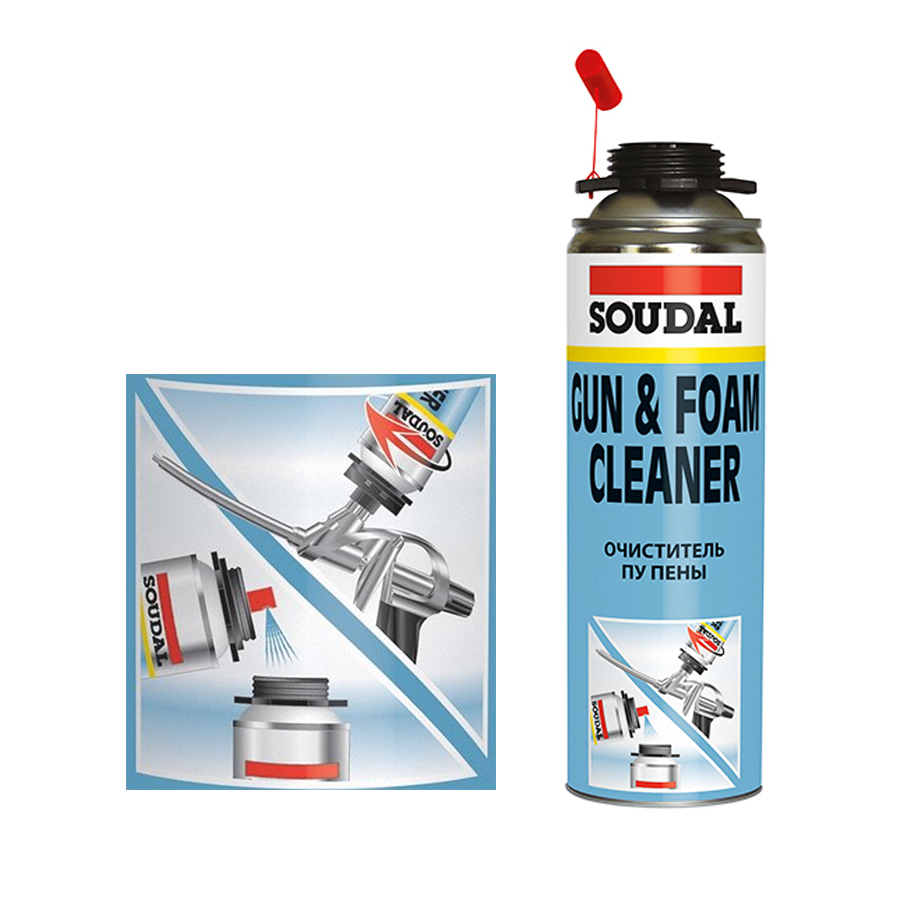 Очиститель пены Soudal Gun & Foam Cleaner 500 мл