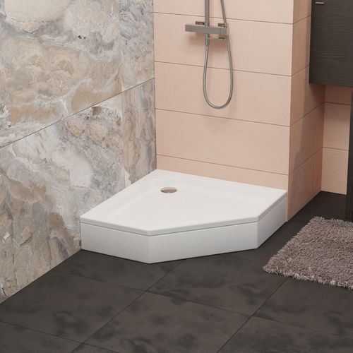 Душевой поддон 100x100 трапеция RGW STYLE-TR FW5-8 белый