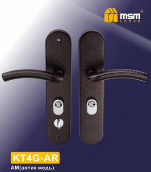 Ручка для китайских стальных дверей MSM KT4G-AR AM антик медь