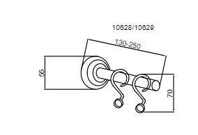 Крючок для карниза Boheme MEDICI 10629