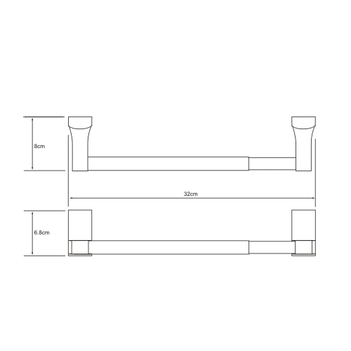 Держатель бумажного полотенца WasserKraft Exter K-5291