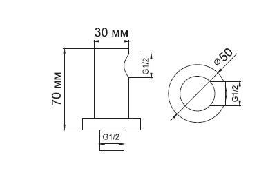 Подключение для шланга WasserKraft A021