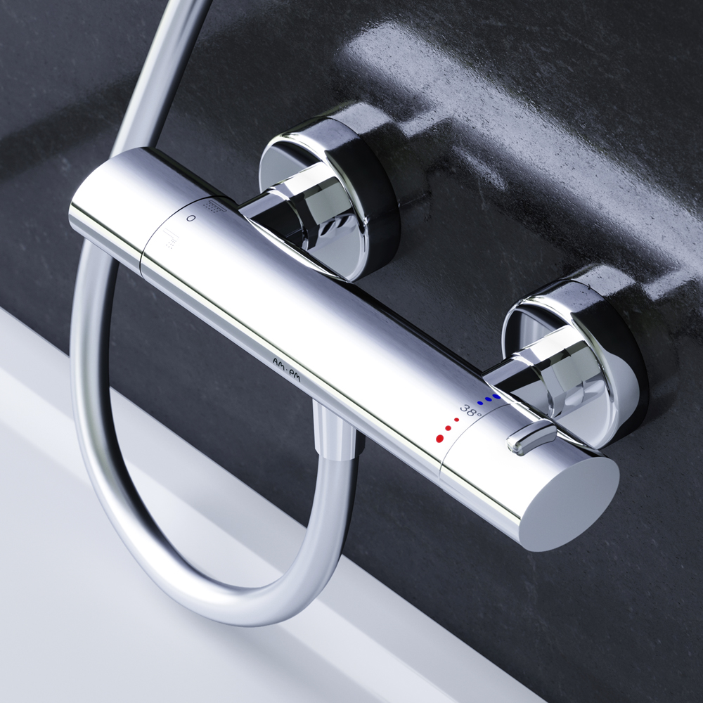 Смеситель для душа AM.PM X-Joy TouchReel F85A65722 черный матовый