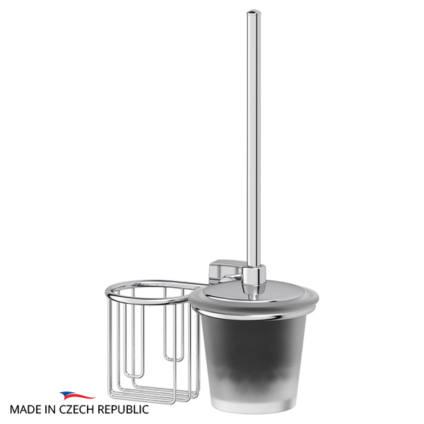 Держатель освежителя воздуха с туалетным ершиком с крышкой FBS Esperado ESP 058