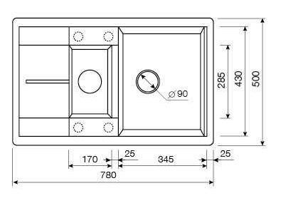 Кухонная мойка Lava D4