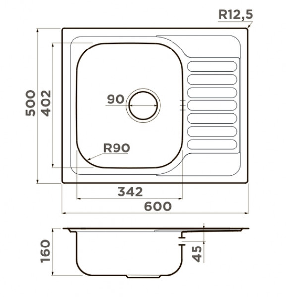 Кухонная мойка Omoikiri Kashiogawa 60