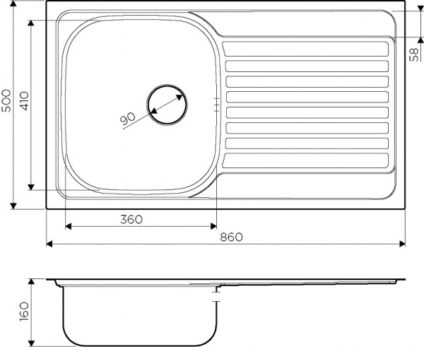 Кухонная мойка Omoikiri Kashiogawa 86