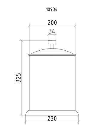 Ведро Boheme ROYALE CRISTAL ХРОМ BLACK 10934-CR-B