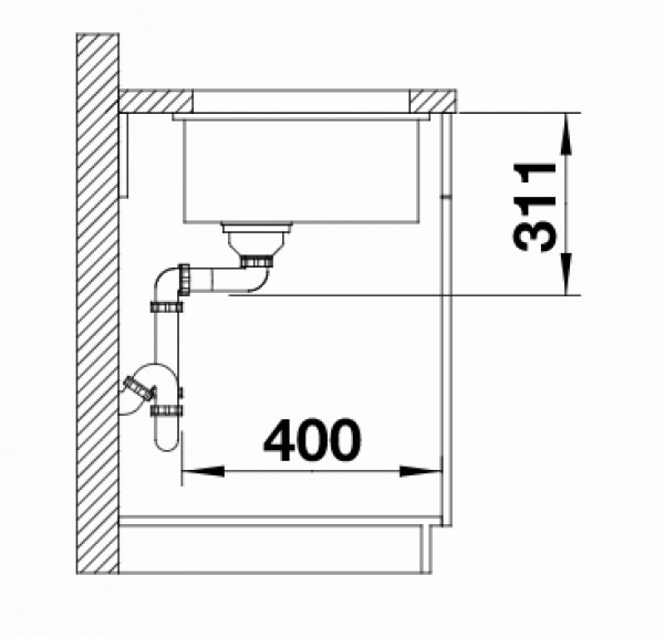 Кухонная мойка Blanco Subline 500-U Ceramic PuraPlus InFino