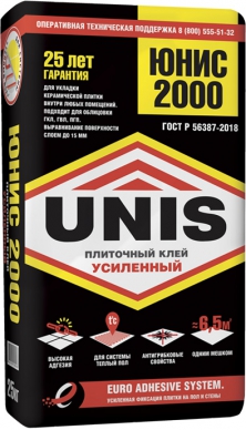 Клей Unis 2000 для плитки