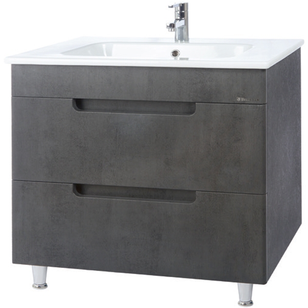 Тумба с раковиной Bellezza "Сириус 80" серая
