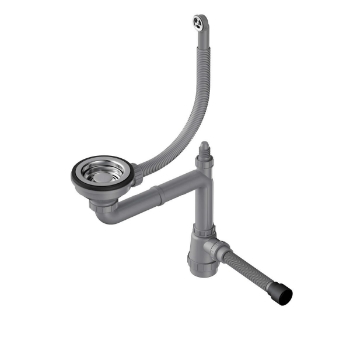 Арматура для одночашевых моек с круглым переливом WK-1-R-IN