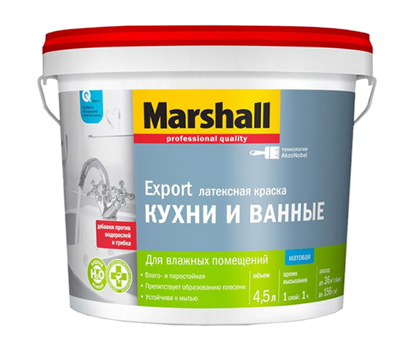 Краска Marshall для кухни и ванной матовая