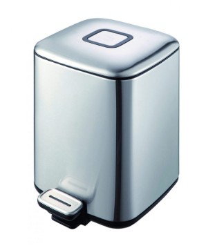 Ведро Boheme Q квадратное сталь 10948-CR