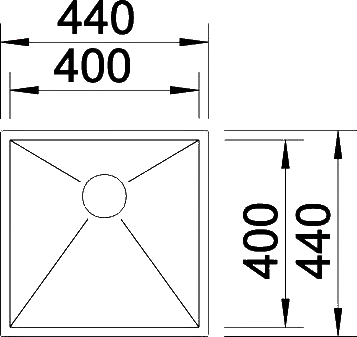 Кухонная мойка Blanco Zerox 400-U