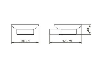Мыльница с держателем Aquanet 5685MB